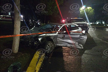En el Audi se encontraron envases de bebidas alcohólicas.