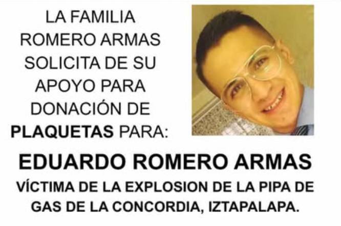 DRAMA. Eduardo es conductor de Didi, iba pasando cuando explotó la pipa; ahora necesita ayuda
