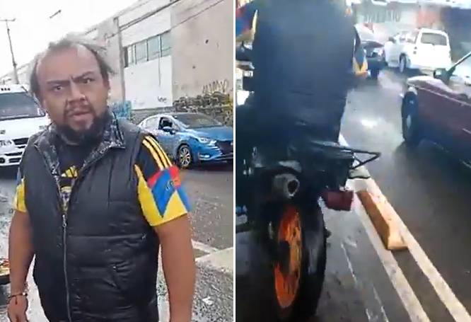 VIDEOS: Americanista ebrio y en moto invade carril y ataca a ciclista