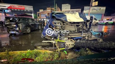 ÚLTIMA HORA. Luis Fernanda tenía 20 años; murió esta noche al chocar patrulla con moto y tres autos