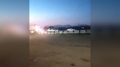 VIDEO: Asaltantes disparan contra un trailero por no detener su marcha