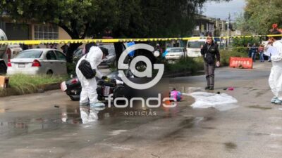 TRAGEDIA. Karla tenía 34 años, manejaba su moto y un camión de Bonafont le pasó encima