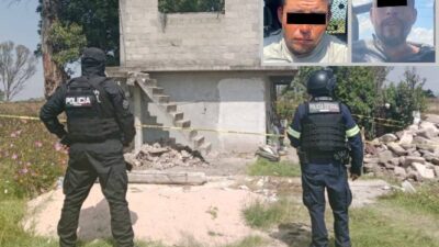 HORROR. Gerardo y Óscar despedazaban dos cuerpos cuando fueron sorprendidos por la policía