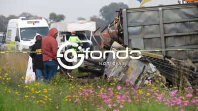 ESPANTOSO. Chofer cargaba toneladas de limón, perdió el control y murió calcinado en autopista del Edomex
