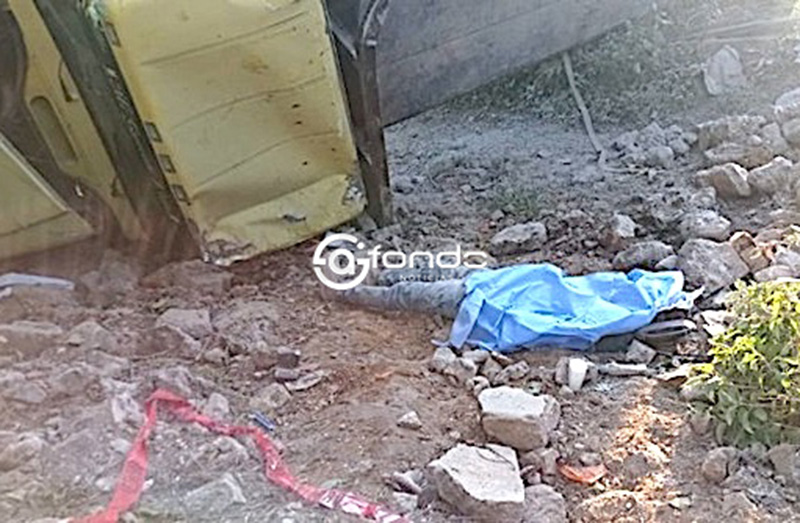 LAMENTABLE. Abelardo Alexis tenía 24 años y manejaba un camión; hoy sufrió un accidente y perdió la vida