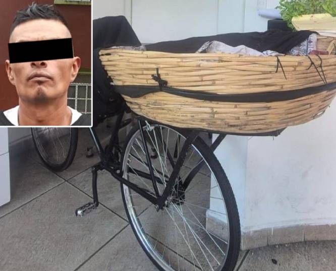 ATENCIÓN: Delincuente ‘disfrazado’ usaba bicicleta de panadero