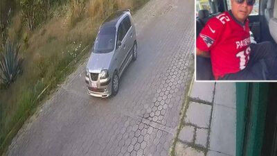 VIDEO. Taxi cambia de ruta y jovencita estudiante salta del auto para escapar de asalto