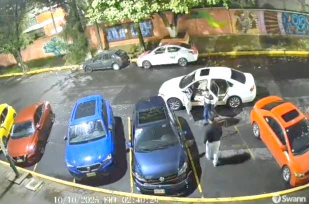 VIDEO: Vecino encara a ladrones de autopartes y los hace huir
