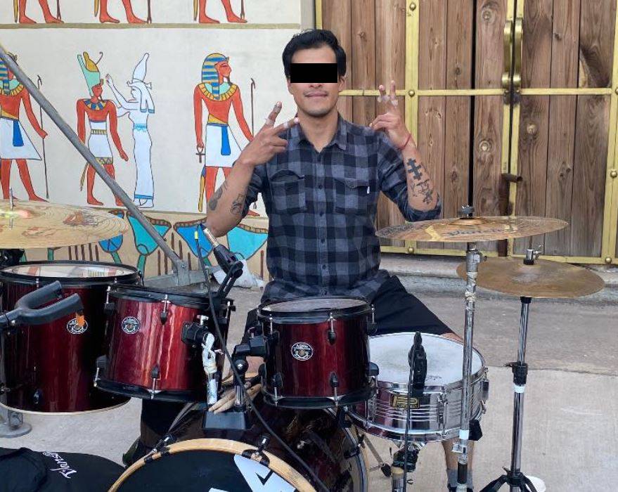 MONSTRUO. José asesinó a Itzel y meti{o su cuerpo en una cisterna; tocaba la batería y era fan de Rammstein