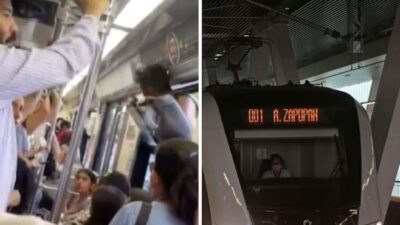 VIDEO: Sujeto se cuelga de la ventana del vagón y muere destrozado