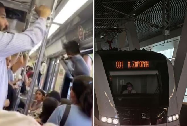 VIDEO: Sujeto se cuelga de la ventana del vagón y muere destrozado