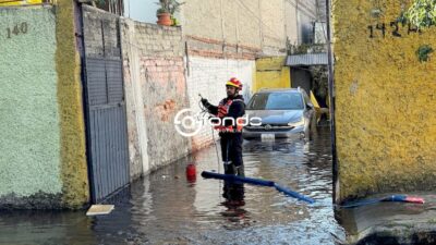 DAÑOS. Casas se inundan por enorme fuga de agua; hay 4 colonias afectadas