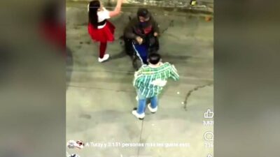 VIDEO: Sujeto armado amenaza a vecinos, dispara y recibe una golpiza