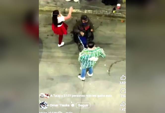 VIDEO: Sujeto armado amenaza a vecinos, dispara y recibe una golpiza