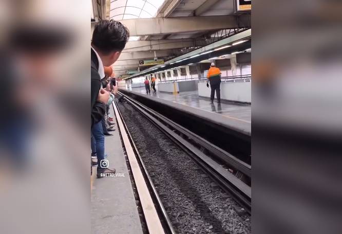 VIDEO: ‘Nadie lo ayuda’; usuario cae repentinamente a las vías del Metro