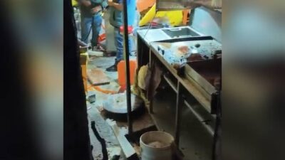 VIDEO: ‘¡Hay varios atropellados!’; borracho arrolla a empleados de un puesto de tacos