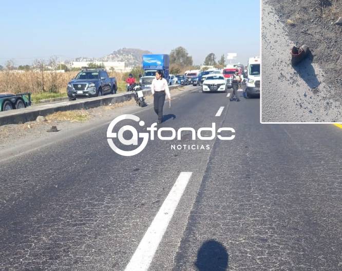 TERRIBLE. Elemento de la  Guardia Nacional queda destrozado; varios vehículos le pasaron encima