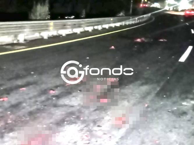 HORROR. Cuerpo queda despedazado tras ser arrollado por varios vehículos en una carretera
