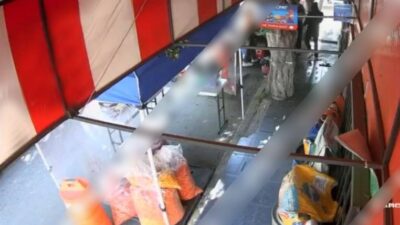 VIDEO: Clientes y empleados son asaltados en un puesto de carnitas