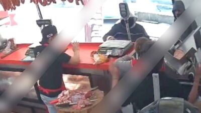 VIDEO: ‘Voy a venir a buscarte’; encapuchados amenazan a empleados de carnicería