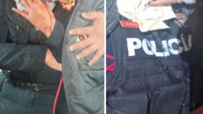 ATENCIÓN: Jefe de policía apuñala a una oficial y luego se corta él solo