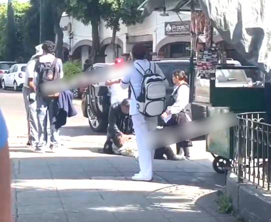 VIDEO: Vecino somete a ratero que escapaba con el bolso de una señora