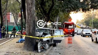 TRAGEDIA. Hombre de 55 años muere al chocar en su camioneta contra un árbol