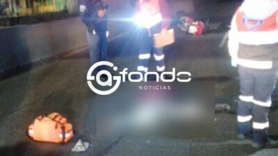 TRAGEDIA: Repartidor iba muy rápido por la madrugada y muere al caer
