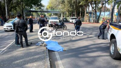 TRAGEDIA. Adulto mayor intenta cruzar la avenida cerca de un puente y un motociclista lo arrolló