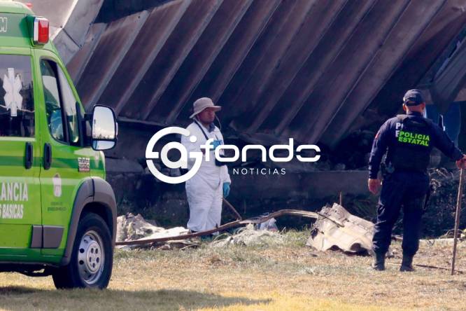 TRAGEDIA. Cuerpos de víctimas del avionazo quedaron totalmente calcinados; harán pruebas de ADN para identificarlos