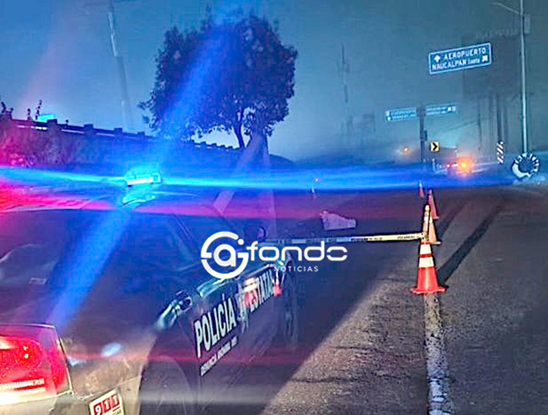 TRAGEDIA. Hombre que conducía una moto muere esta madrugada cerca del aeropuerto de Toluca