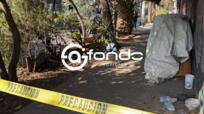 URGENTE: Hombre aparece sin vida junto a un campamento improvisado