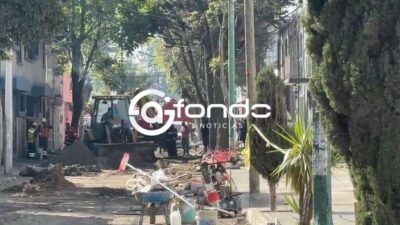 URGENTE: Trabajadores rompen tubería y causan fuga de gas; desalojan casas y escuela