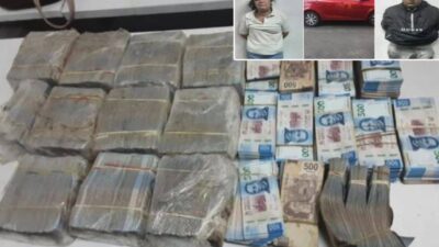 SOSPECHOSO: Pareja entró a una casa a robar 7 millones en efectivo; los agarran al escapar