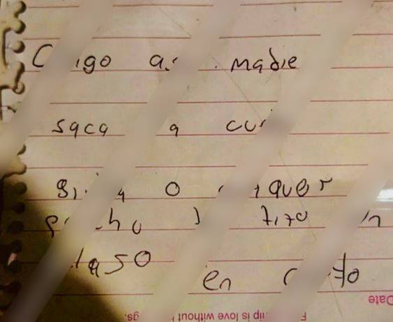 PARÁSITO: Sergio no sabe ni escribir y así dejaba notas mal hechas para extorsionar