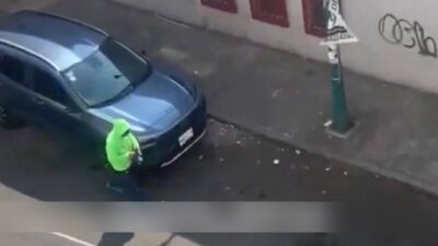 VIDEO: Exconvicto ‘fluorescente’ roba autopartes en solo tres segundos