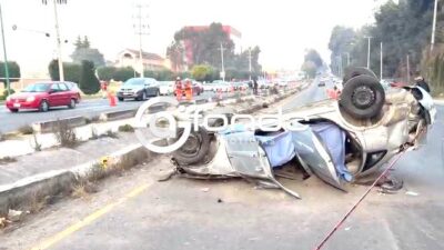 URGENTE: Doble tragedia; biker muere derrapado y un conductor al intentar esquivarlo