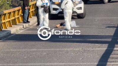 URGENTE: Una persona muere misteriosamente sobre un distribuidor vial